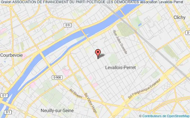 plan association Association De Financement Du Parti Politique Les DÉmocrates Levallois-Perret
