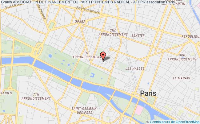 plan association Association De Financement Du Parti Printemps Radical - Afppr Paris 1er