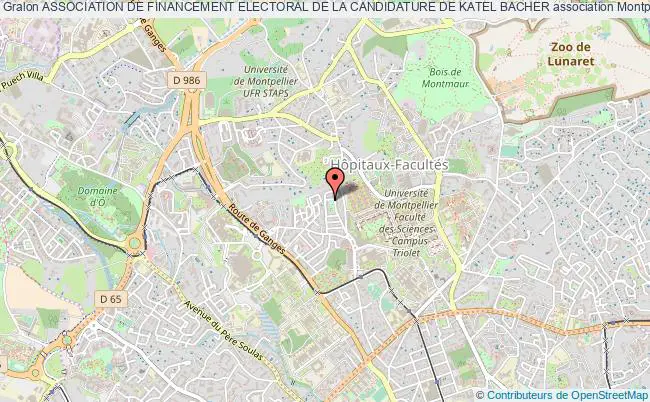 plan association Association De Financement Electoral De La Candidature De Katel Bacher Montpellier