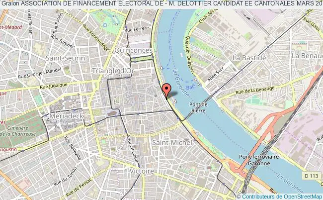 plan association Association De Financement Electoral De - M. Delottier Candidat Ee Cantonales Mars 2011 - Saint-ciers-sur-gironde (afe - M. Delottier) Bordeaux