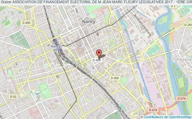plan association Association De Financement Electoral De M Jean Marc Fleury LÉgislatives 2017 - 1Ère Circonscription De La Meuse Nancy