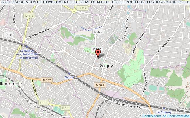 plan association Association De Financement Electoral De Michel Teulet Pour Les Elections Municipales Des 23 Et 30 Mars 2014 Gagny
