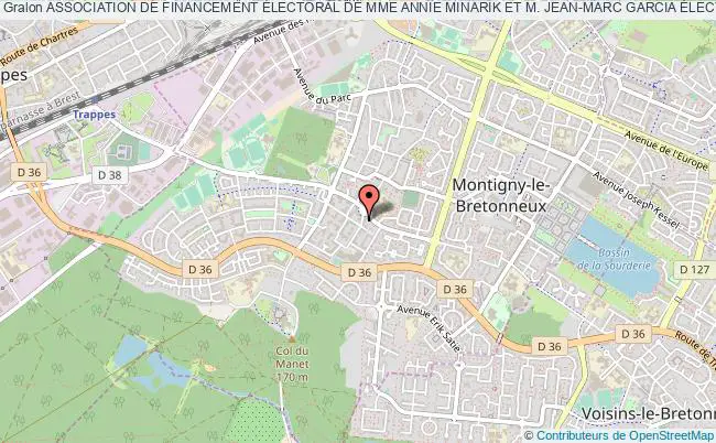 plan association Association De Financement Électoral De Mme Annie Minarik Et M. Jean-marc Garcia Élections DÉpartementales 2015 Montigny-le-Bretonneux