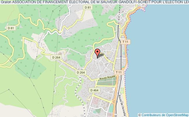 plan association Association De Financement Electoral De M.sauveur Gandolfi-scheit Pour L'election Legislative Du 10 Au 17 Juin 2012 Bastia