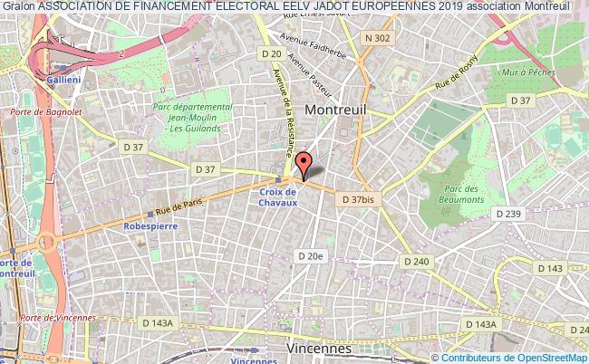 plan association Association De Financement Electoral Eelv Jadot Europeennes 2019 Montreuil