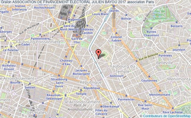 plan association Association De Financement Électoral Julien Bayou 2017 Paris