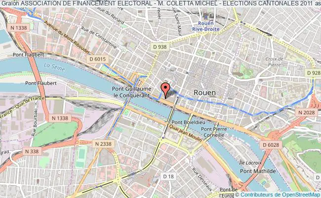 plan association Association De Financement Electoral - M. Coletta Michel - Elections Cantonales 2011 Rouen