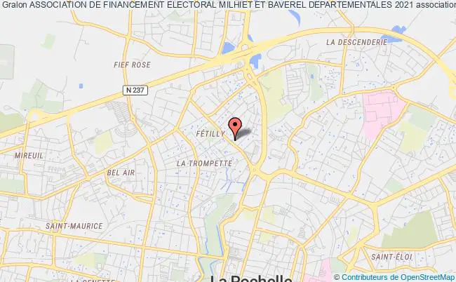 plan association Association De Financement Electoral Milhiet Et Baverel Departementales 2021 La    Rochelle