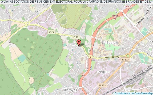 plan association Association De Financement Electoral Pour La Campagne De FranÇoise Branget Et De Michel Vienet (afcfbmv) Besançon