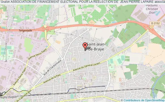 plan association Association De Financement Electoral Pour La Reelection De  Jean Pierre Lapaire Saint-Jean-de-Braye