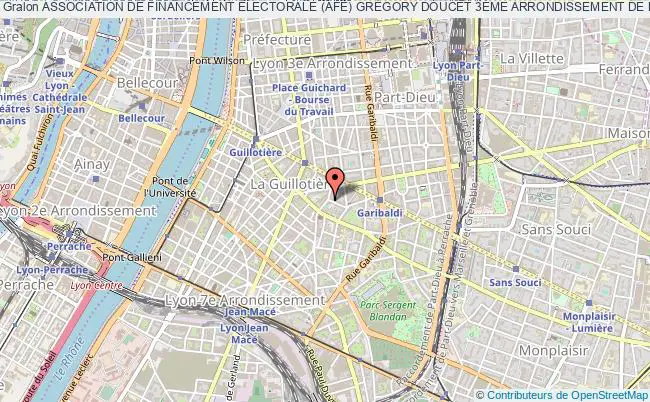 plan association Association De Financement Électorale (afe) GrÉgory Doucet 3Ème Arrondissement De Lyon - Lyon 2020 Lyon