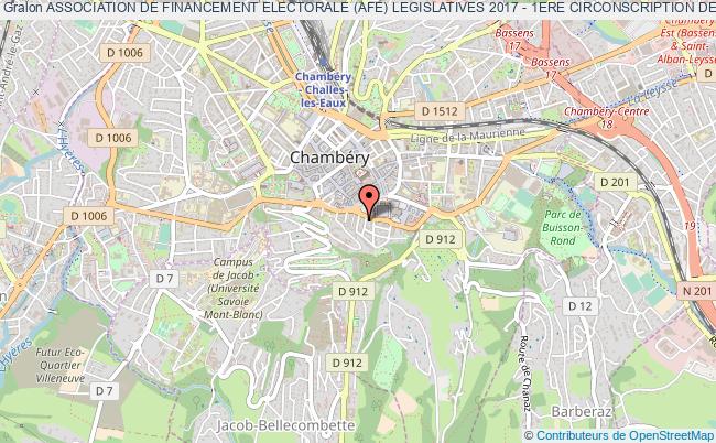 plan association Association De Financement Electorale (afe) Legislatives 2017 - 1ere Circonscription De Haute-savoie Jean-jacques Bouchet Chambéry