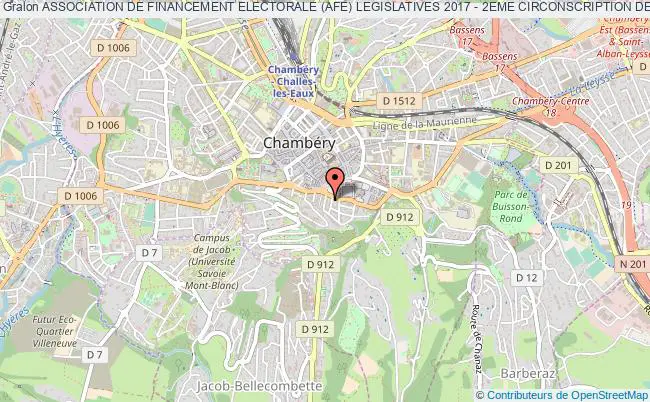 plan association Association De Financement Electorale (afe) Legislatives 2017 - 2eme Circonscription De Haute-savoie Jeannie Tremblay Chambéry