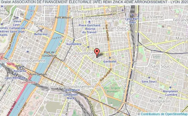 plan association Association De Financement Électorale (afe) RÉmi Zinck 4Ème Arrondissement - Lyon 2020 Lyon