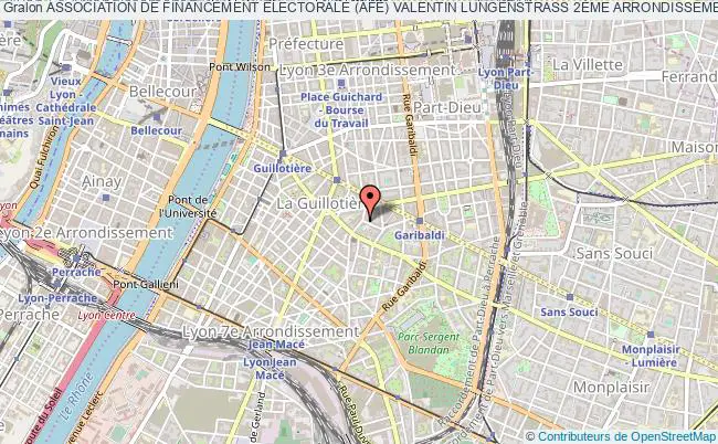 plan association Association De Financement Électorale (afe) Valentin Lungenstrass 2Ème Arrondissement De Lyon - Lyon 2020 Lyon