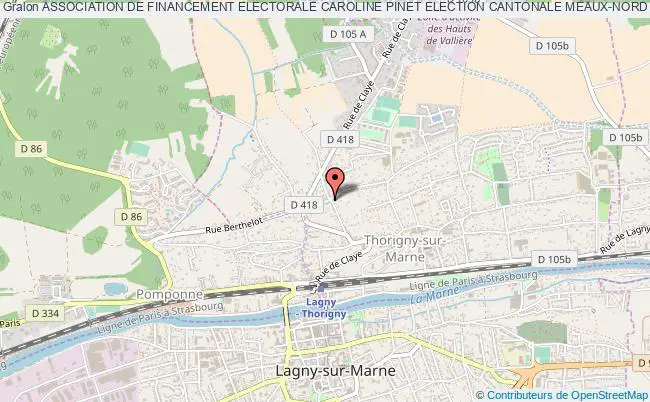 plan association Association De Financement Electorale Caroline Pinet Election Cantonale Meaux-nord Thorigny-sur-Marne