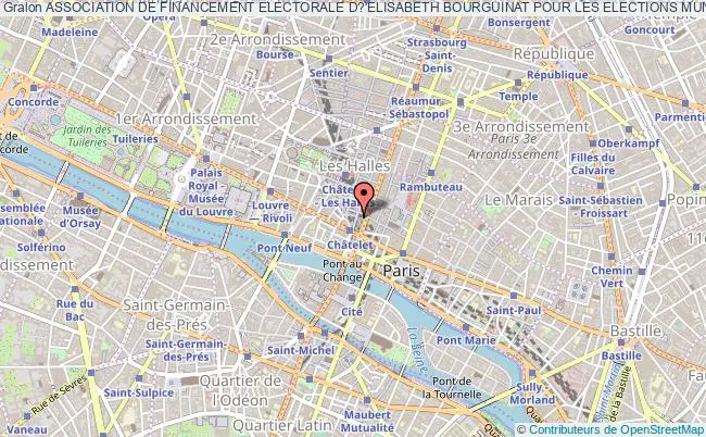 plan association Association De Financement Electorale D?'elisabeth Bourguinat Pour Les Elections Municipales 2014  - Afe-eb-2014 Paris