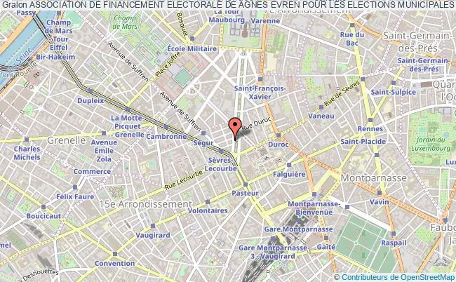 plan association Association De Financement Electorale De Agnes Evren Pour Les Elections Municipales De 2020 Dans Le 15Ème Arrondissement De Paris Paris