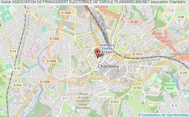plan association Association De Financement Electorale De Carole Plassiard-brunet Chambéry