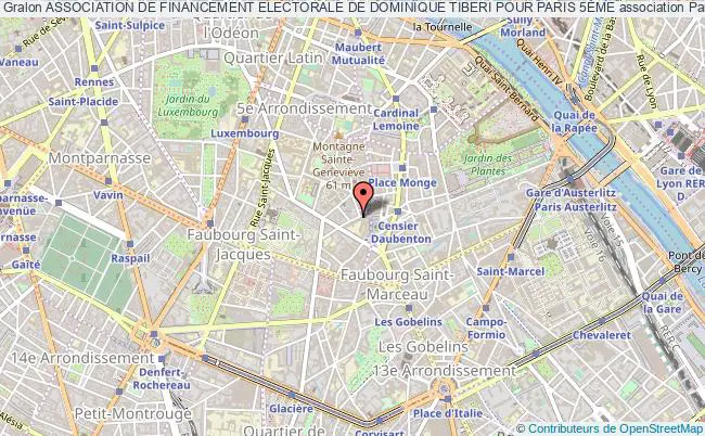 plan association Association De Financement Electorale De Dominique Tiberi Pour Paris 5Ème Paris