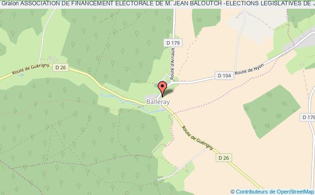 plan association Association De Financement Electorale De M. Jean Baloutch -elections Legislatives De Juin 2017- (4eme Circonscription De Cote-d'or) Vaux d'Amognes