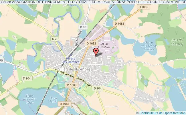 plan association Association De Financement Electorale De M. Paul Vernay Pour L'election Legislative Des 10 Et 17 Juin 2012 Villars-les-Dombes