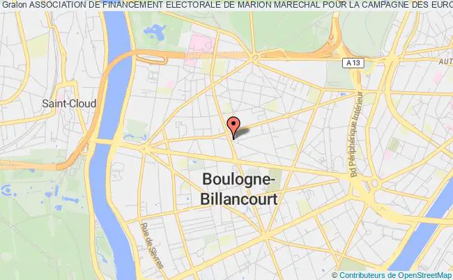 plan association Association De Financement Electorale De Marion Marechal Pour La Campagne Des Europeennes 2024 Boulogne-Billancourt