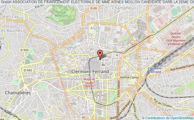 plan association Association De Financement Electorale De Mme Agnes Mollon Candidate Dans La 2eme Circonscription Du Puy De Dome Clermont-Ferrand