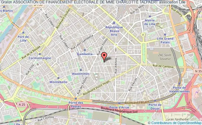 plan association Association De Financement Electorale De Mme Charlotte Talpaert Lille