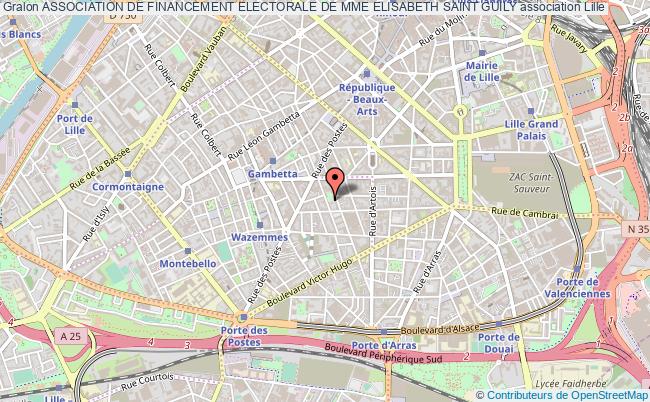 plan association Association De Financement Electorale De Mme Elisabeth Saint Guily Lille