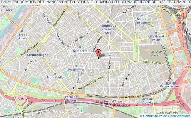 plan association Association De Financement Electorale De Monsieur Bernard Despierre (afe Bernard Despierre) Lille