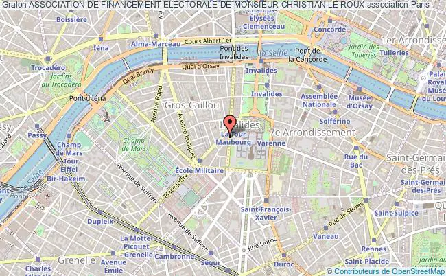 plan association Association De Financement Electorale De Monsieur Christian Le Roux Paris