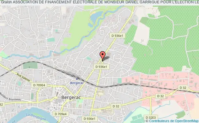 plan association Association De Financement Electorale De Monsieur Daniel Garrigue Pour L'election Legislative 2012 Bergerac