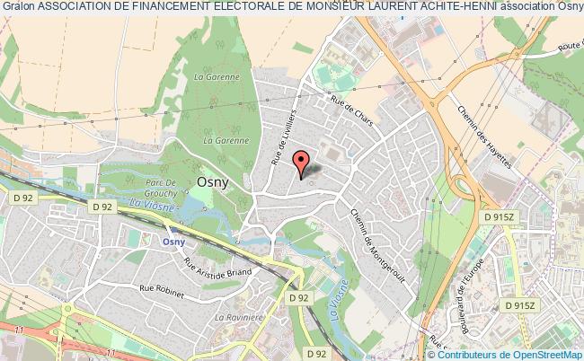 plan association Association De Financement Electorale De Monsieur Laurent Achite-henni Osny