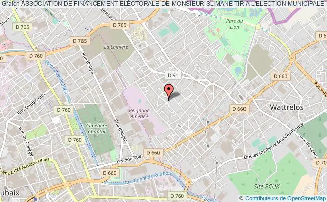 ASSOCIATION DE FINANCEMENT ELECTORALE DE MONSIEUR SLIMANE TIR A L'ELECTION MUNICIPALE DE LA COMMUNE DE ROUBAIX DES 23 ET 30 MARS 2014