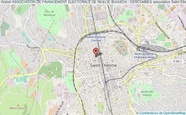 plan association Association De Financement Electorale De Noelie Buisson - Descombes Saint-Étienne