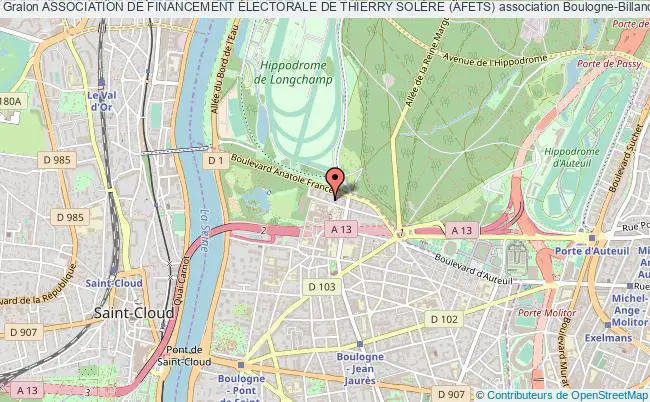plan association Association De Financement Électorale De Thierry SolÈre (afets) Boulogne-Billancourt