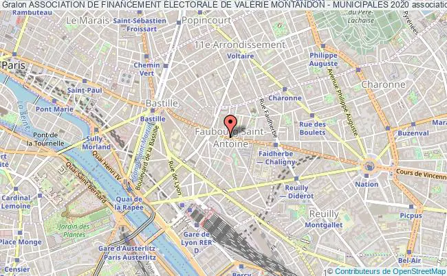 plan association Association De Financement Électorale De ValÉrie Montandon - Municipales 2020 Paris