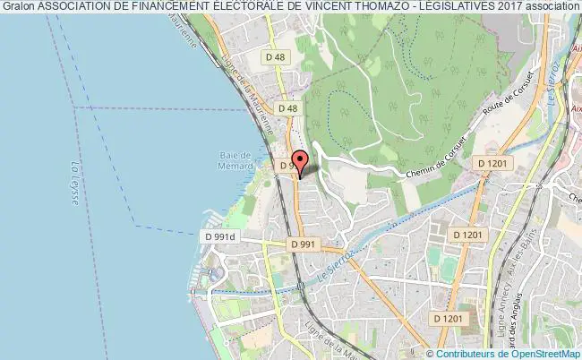 plan association Association De Financement Électorale De Vincent Thomazo - LÉgislatives 2017 Aix-les-Bains