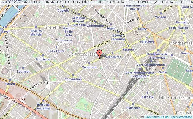 plan association Association De Financement Electorale Europeen 2014 Ile-de-france (afee 2014 Ile-de-france) Paris