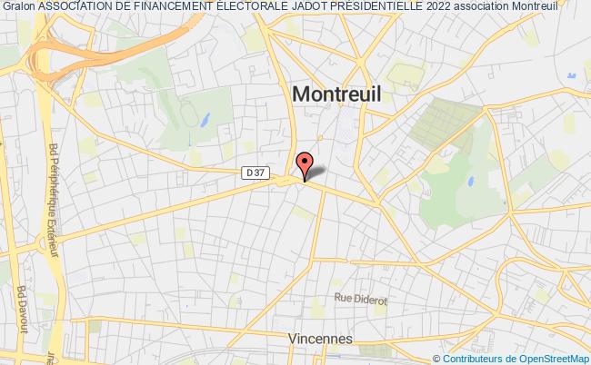 plan association Association De Financement Électorale Jadot PrÉsidentielle 2022 Montreuil