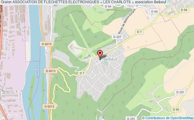 plan association Association De FlÉchettes Électroniques « Les Charlots » Belbeuf