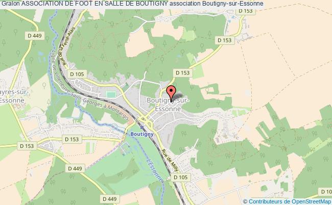 plan association Association De Foot En Salle De Boutigny Boutigny-sur-Essonne