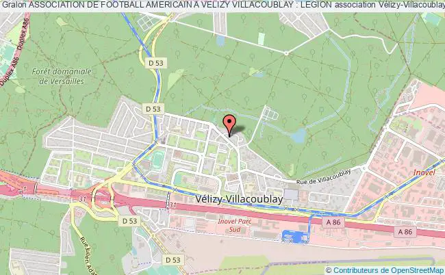 plan association Association De Football Americain A Velizy Villacoublay : Legion Vélizy-Villacoublay
