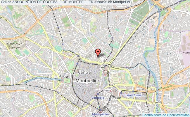 plan association Association De Football De Montpellier Montpellier