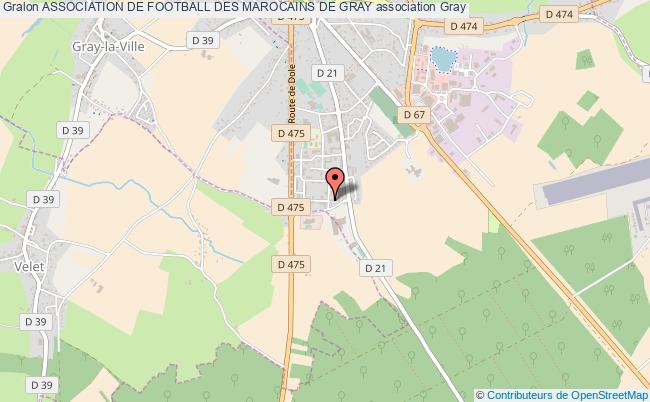plan association Association De Football Des Marocains De Gray Gray