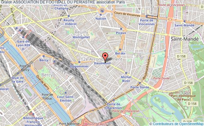 plan association Association De Football Du Periastre Paris