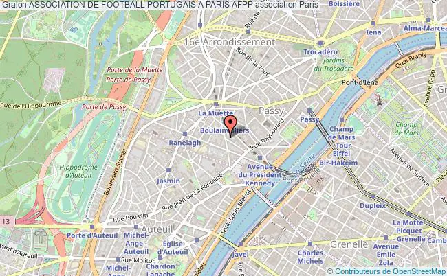 plan association Association De Football Portugais A Paris Afpp Paris