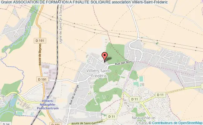 plan association Association De Formation A Finalite Solidaire Villiers-Saint-Frédéric