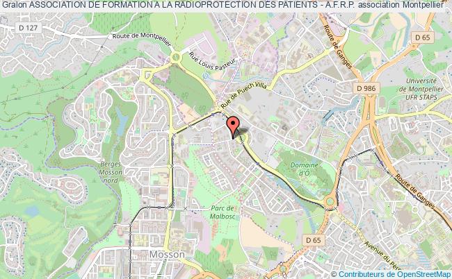 plan association Association De Formation A La Radioprotection Des Patients - A.f.r.p. Montpellier